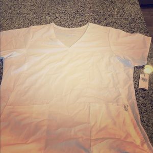 Vera Bradley size Large NWT white scrub top